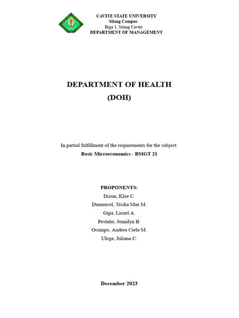 ndp meaning doh|FINAL REPORT .